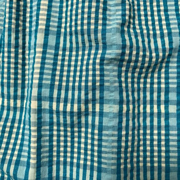 Rails Brenda Dress Augusta Mini Check Teal Yellow Size Small - Picture 5 of 12